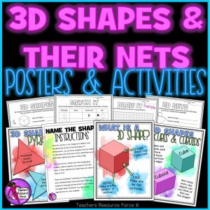 Shapes and Their Nets: Posters, Activities and Clip Art