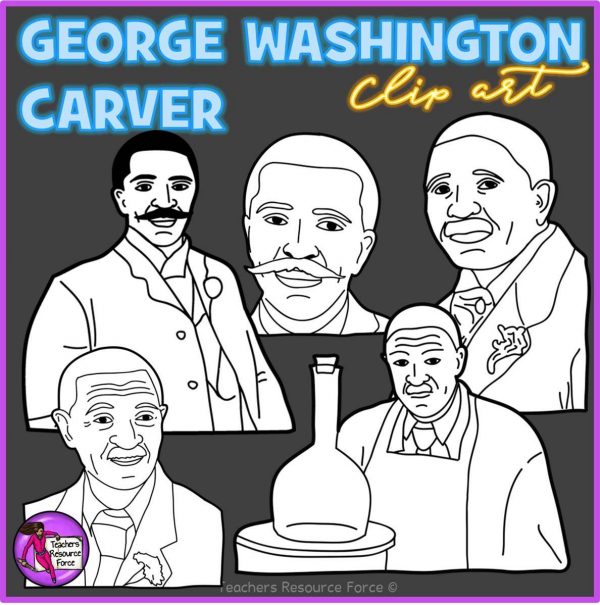 George Washington Carver Realistic Clip Art