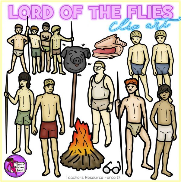 Lord of the Flies Realistic Clip Art