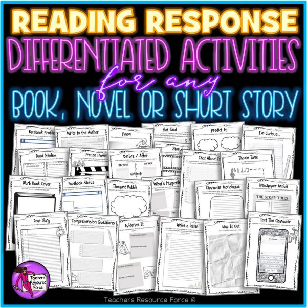reading response activities for teens