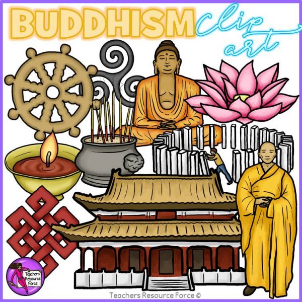 Buddhism Realistic Clip Art