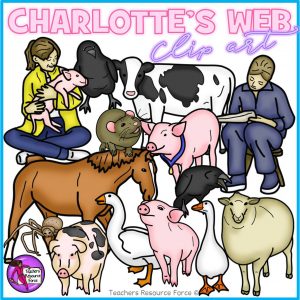 Charlotte’s Web Realistic Clip Art