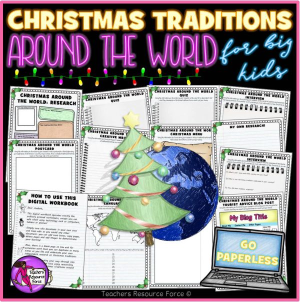 Christmas Around The World Digital Activities for Teens