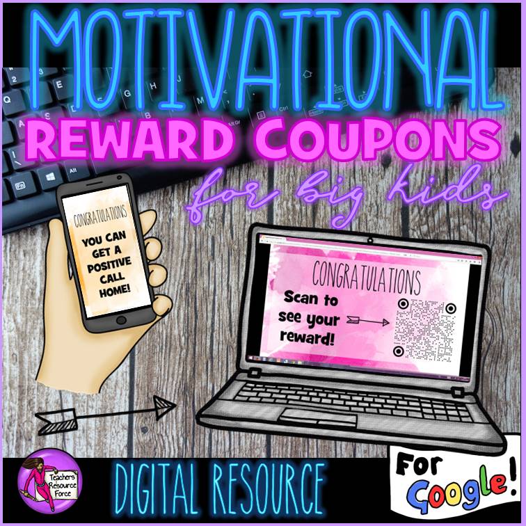 Digital Rewards Coupons for Big Kids (all free rewards and no food!)