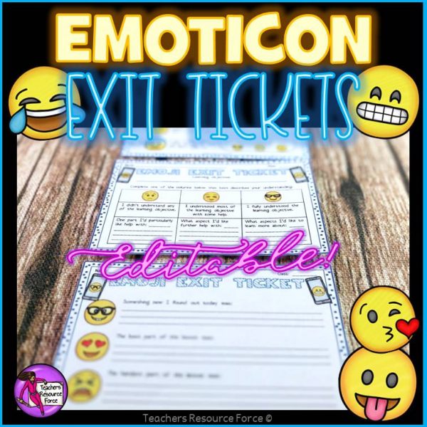 emoji exit tickets