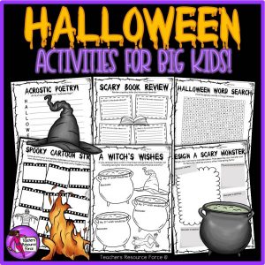 Printable Halloween Activities for Big Kids