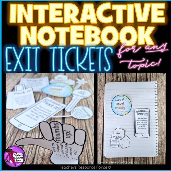 Growth Mindset Emoji Interactive Notebook Exit Tickets