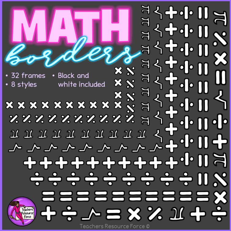 math symbol borders