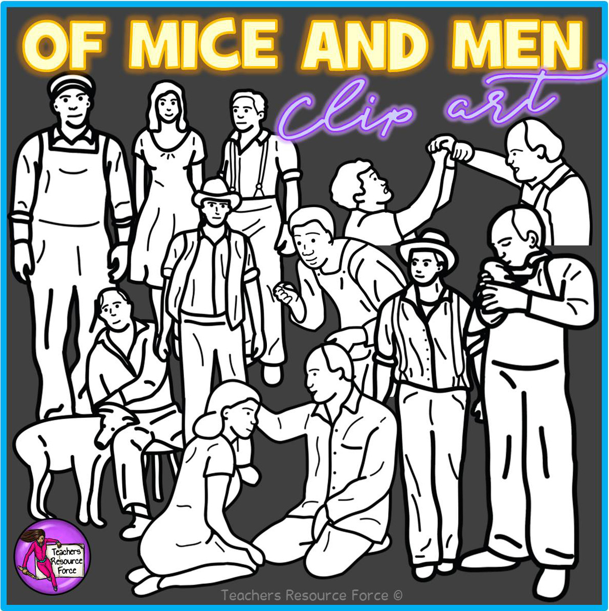 Of Mice and Men Realistic Clip Art - shop.trf.one