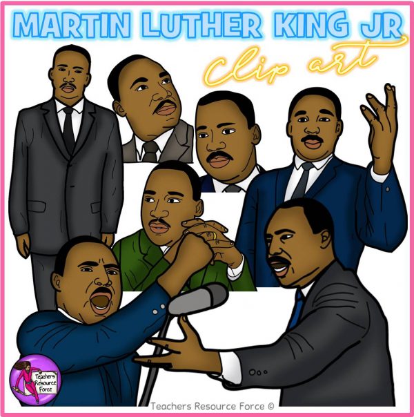 Martin Luther King Jr Realistic Clip Art