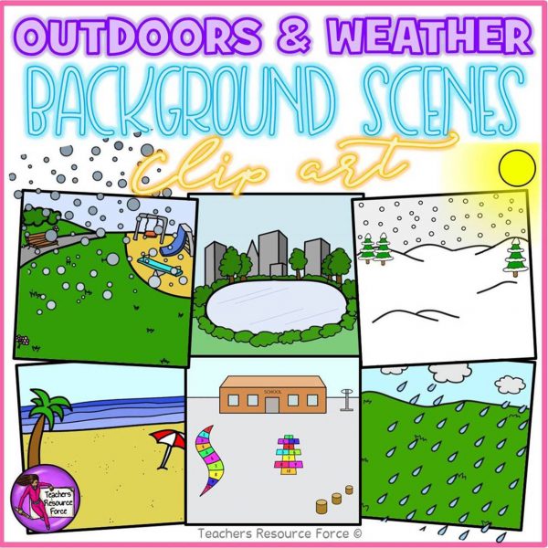 Outdoor Background Scenes & Weather Clip Art
