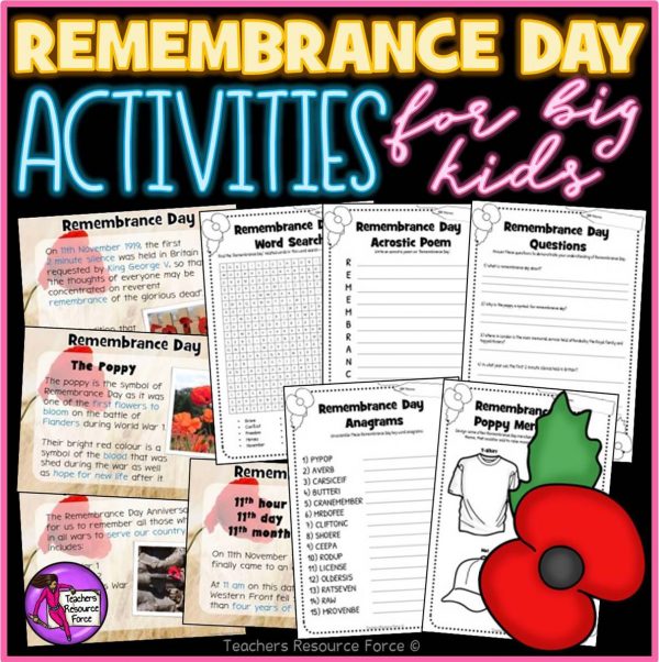 Remembrance Day Activities for Big Kids