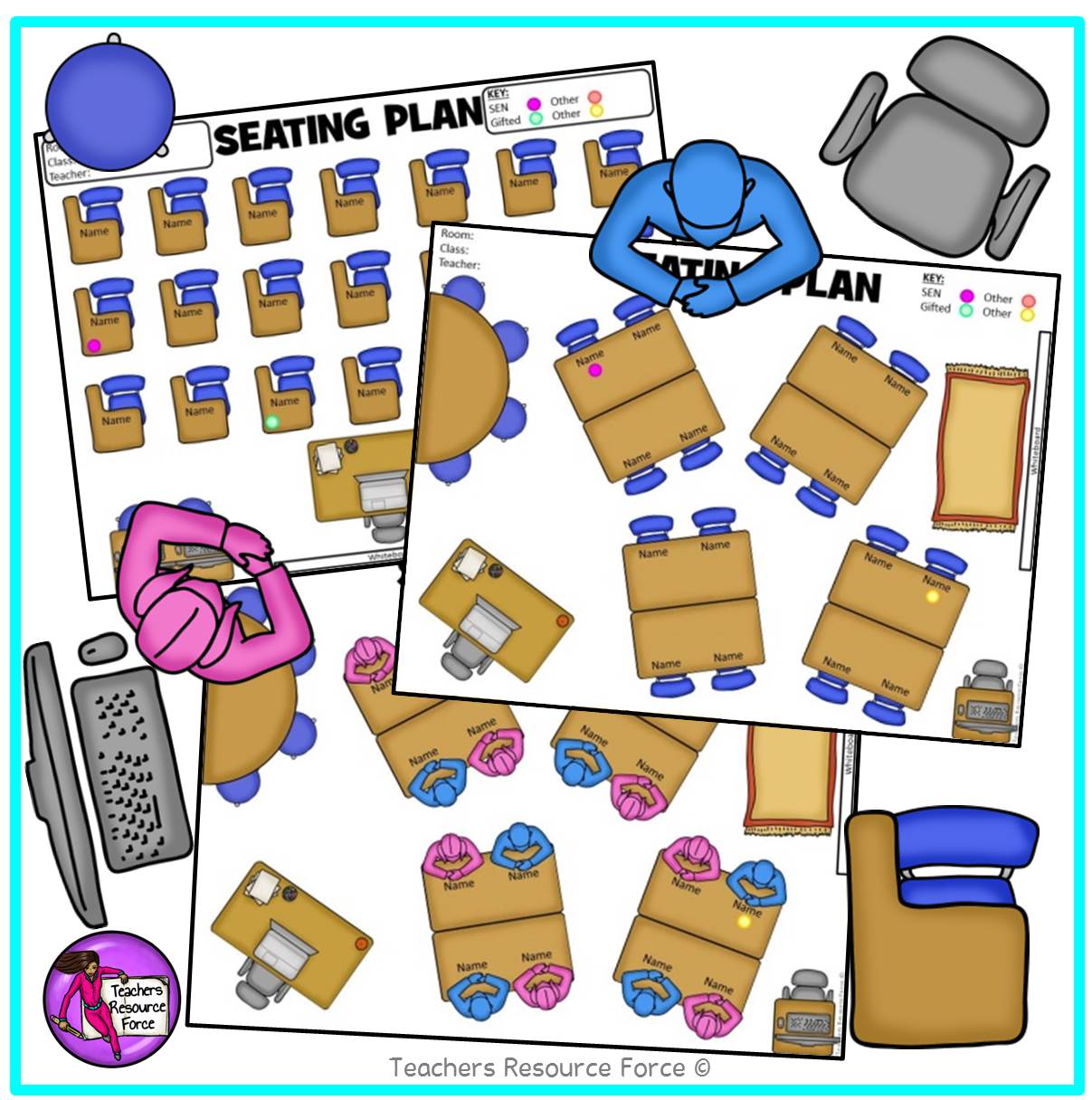 Editable Classroom Seating Chart Template