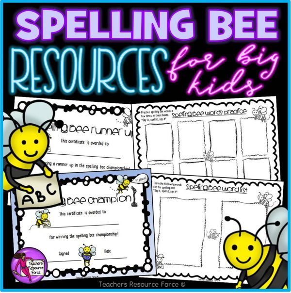 Run Your Own Spelling Bee Resource Pack