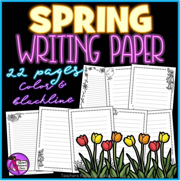 Spring Writing Paper for any Literacy Activities