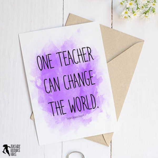 Teacher Watercolour Quote Posters for Teacher’s Lounge
