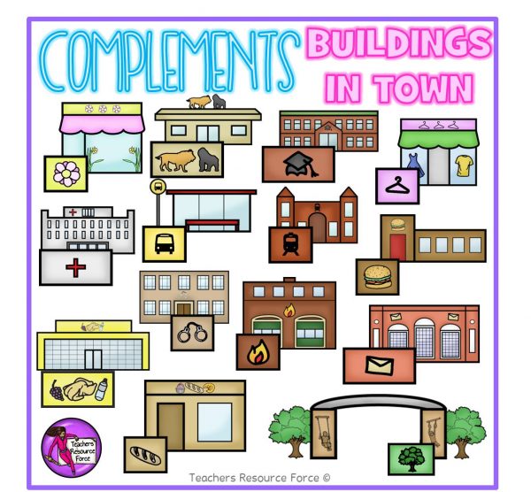 Build Your Own Town Map Clip Art