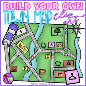 Build your own town map clip art