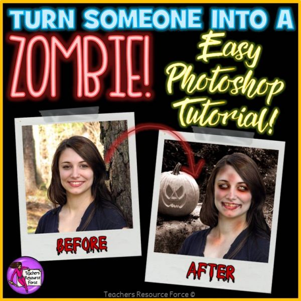 Zombie Yourself Photoshop Tutorial for Big Kids