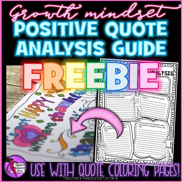 Free Growth Mindset: Positive Quote Analysis Guide