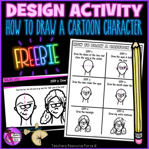 Free How to Draw A Cartoon Character Head and Face