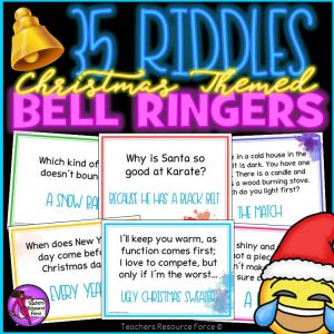 Christmas Riddles / Brain Teasers. Morning Meeting / Bell Ringer Activities