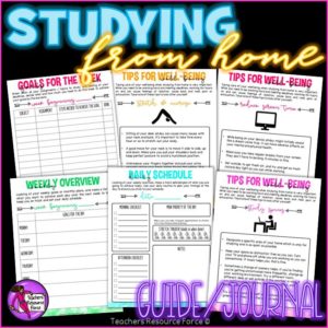Study From Home Guide / Journal For Students