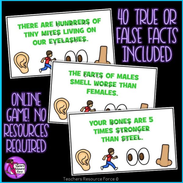 Human Body Facts: True or False Online Game