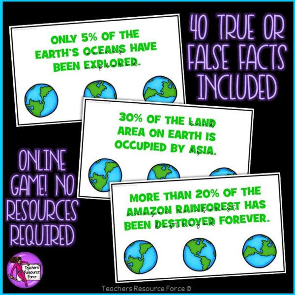 Earth Day Facts: True or False Online Game
