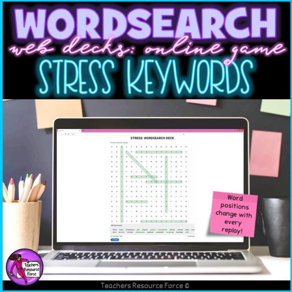 stress wordsearch online
