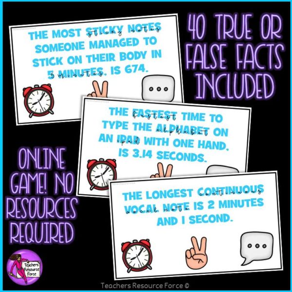 World Record Facts: True or False Online Game