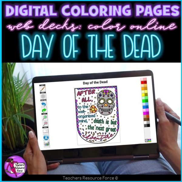 Digital Quote Colouring Pages: Day of the Dead Quotes