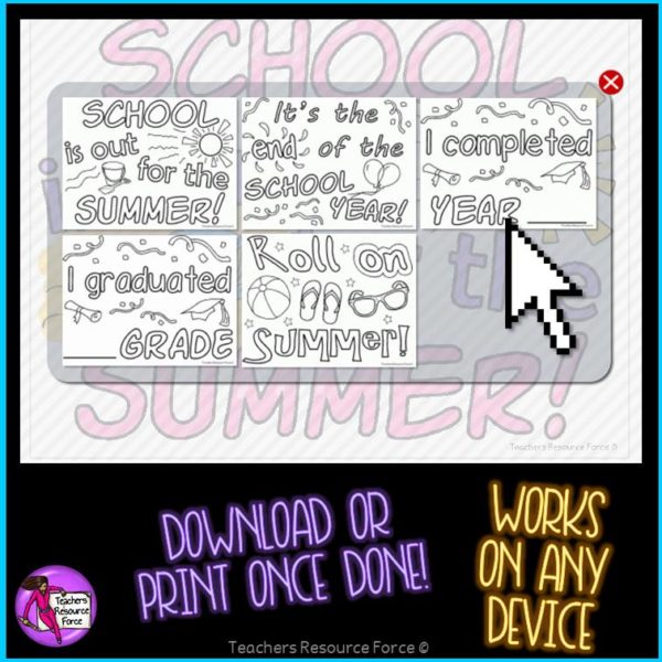 Digital Quote Colouring Pages: End of the Year Quotes