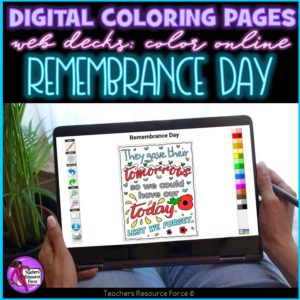 Digital Quote Colouring Pages: Remembrance Day Quotes