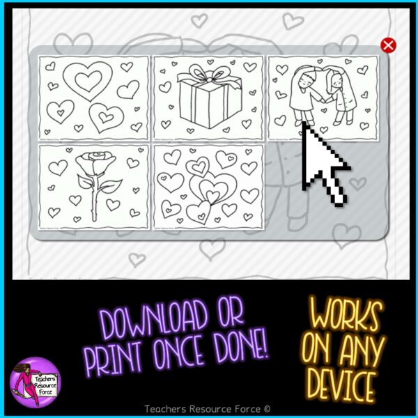 Digital Quote Colouring Pages – February Theme