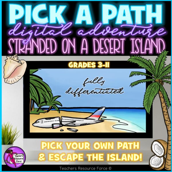 Pick A Path Desert Island Pick Your Own Adventure Digital Multi Path Escape Room