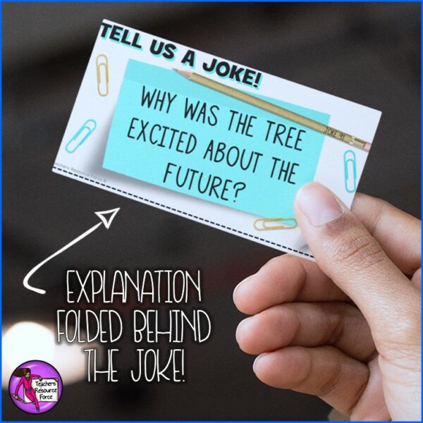 Joke Task Cards Set 2 for Morning Meeting, Indoor Recess, Early Finishers, Reading