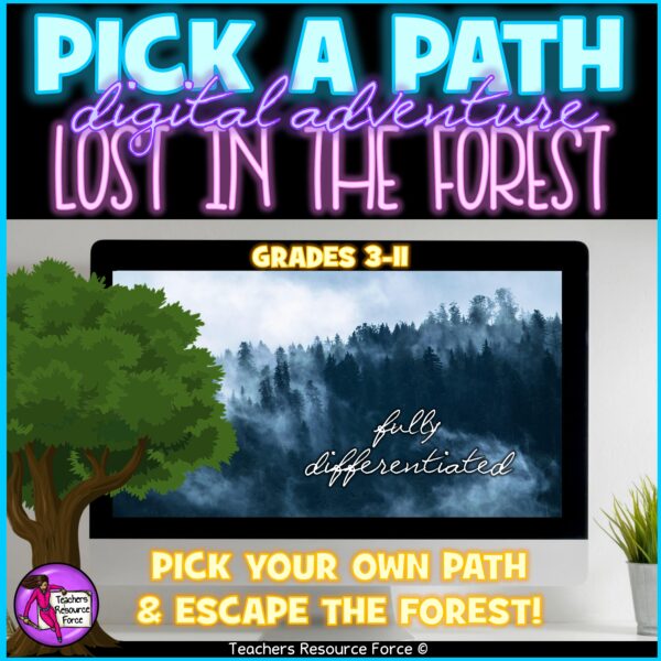pick a path digital escape room lost in the forest