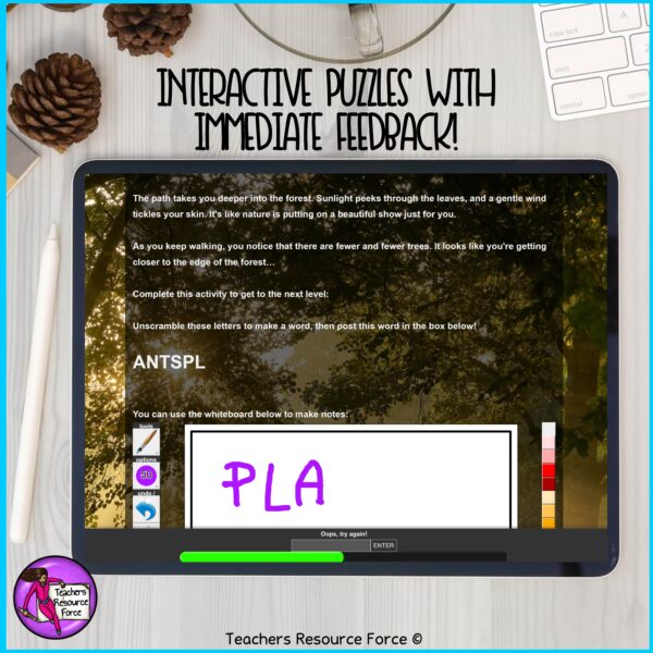 Pick A Path Lost in the Forest Pick Your Own Adventure Digital Multi Path Escape Room