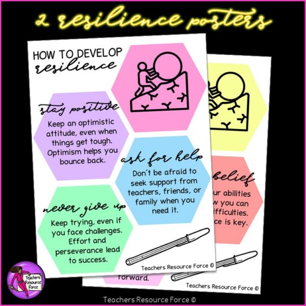 Resilience Scenarios and Posters for Social Emotional Learning