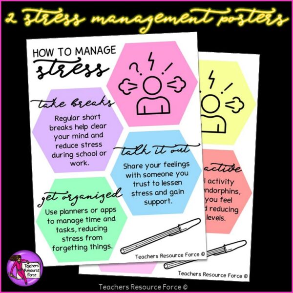 Stress Management Scenarios and Posters for Social Emotional Learning