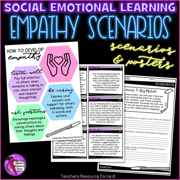 Empathy Scenarios and Posters for Social Emotional Learning