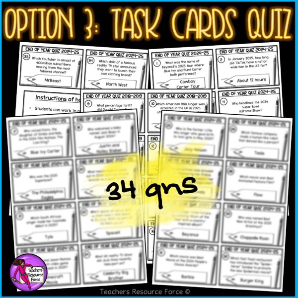 End of the Year General Knowledge Trivia Quiz for 2024-2025
